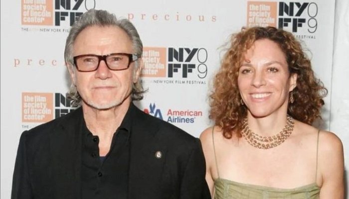 Harvey Keitel and his wife