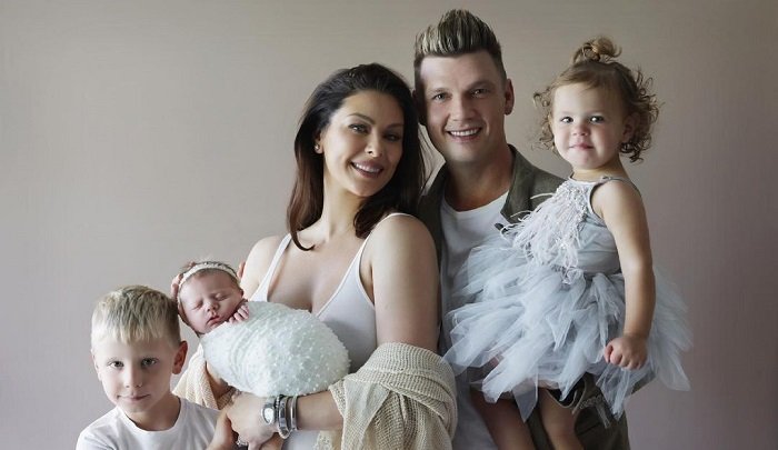 Nick Carter's wife and children