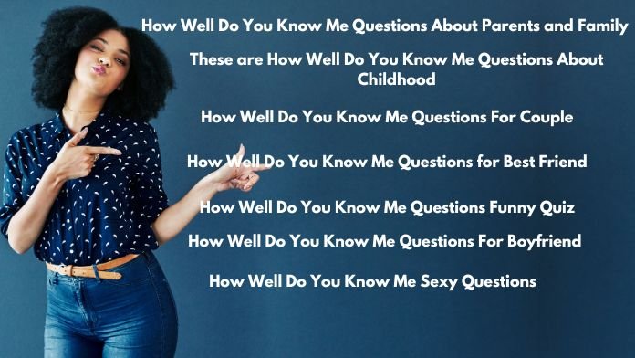 How Well Do You Know Me Questions
